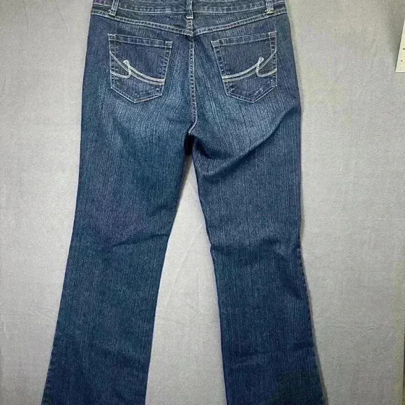 Nine West SAMS Straight Leg Jeans Womens 10 Blue Denim 2011 Stretch Comfy 0804 - Picture 9 of 10